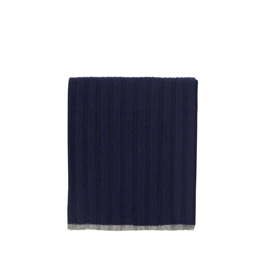 Brunello Cucinelli Blue Cashmere Scarf
