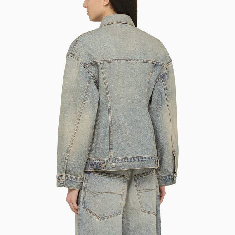 Balenciaga Balenciaga Light blue washed-effect denim jacket