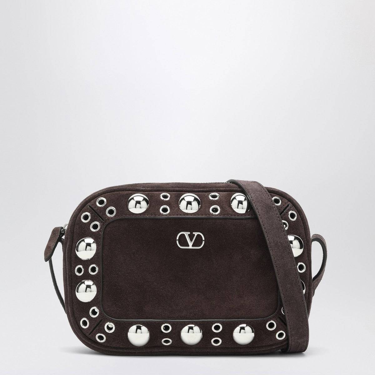 Valentino Garavani Valentino Garavani Nellcôte bag brown in suede with studs and rivets