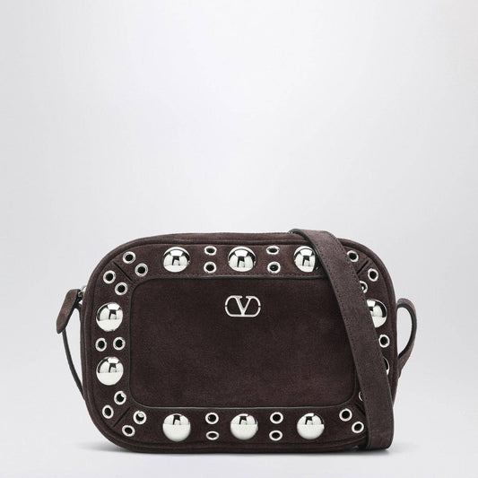 Valentino Garavani Valentino Garavani Nellcôte bag brown in suede with studs and rivets