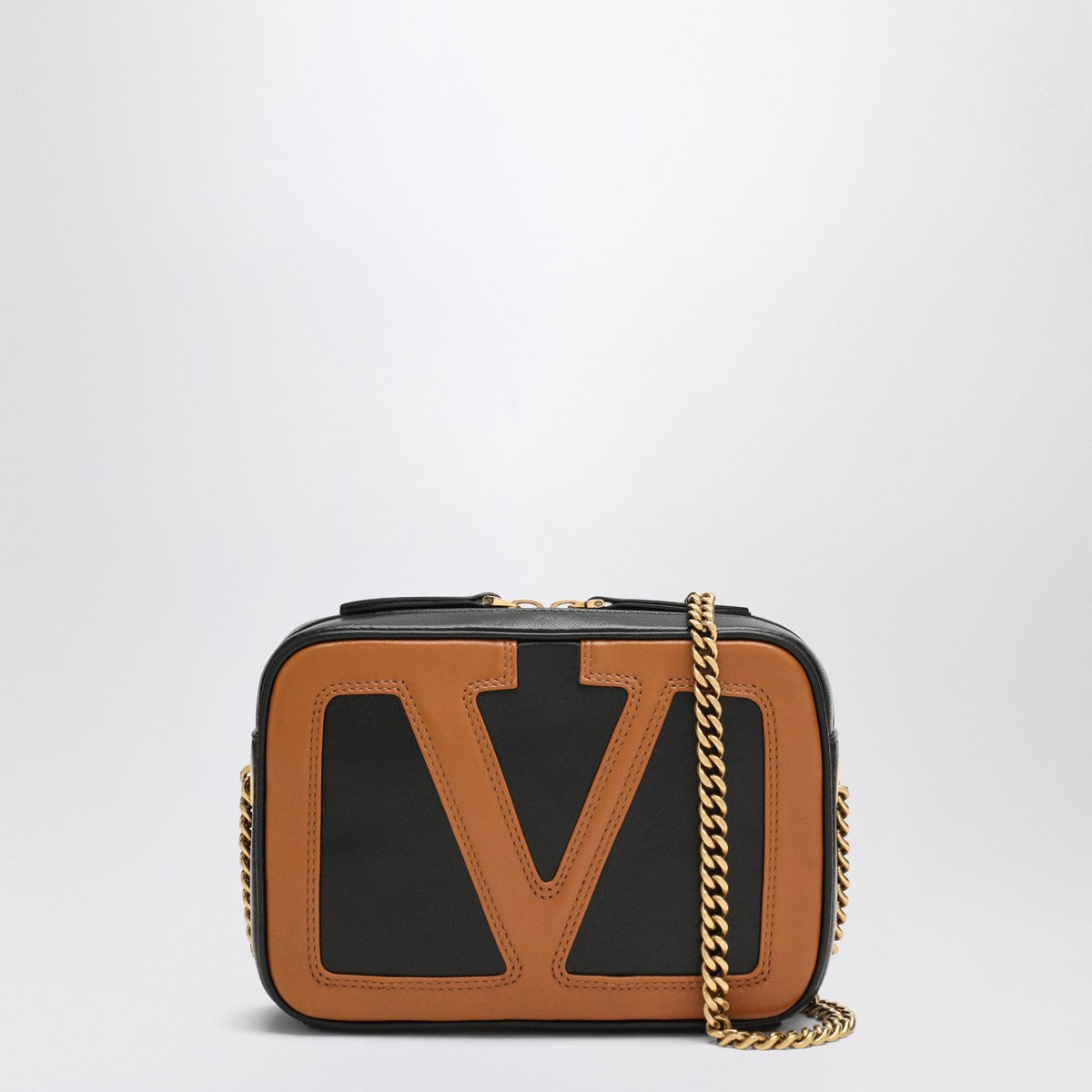 Valentino Garavani Valentino Garavani Viva Superstar chain belt bag black/spice