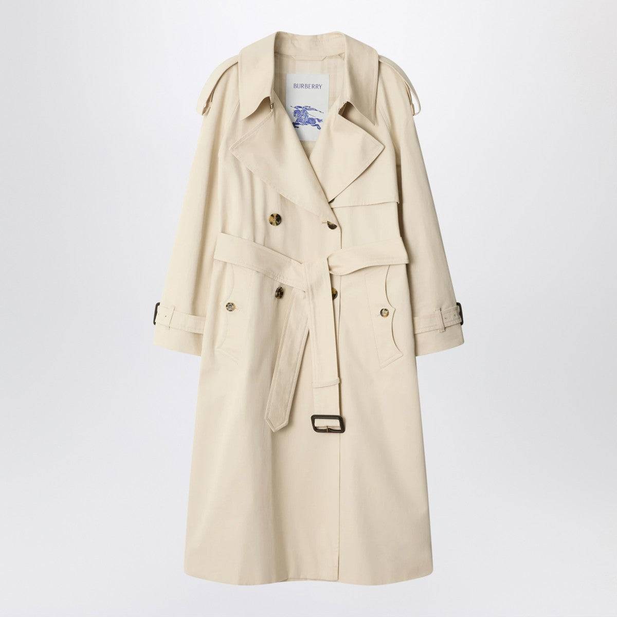 Burberry Burberry Light beige cotton Fitzrovia trench coat