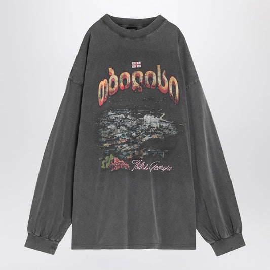 Balenciaga Balenciaga Black washed over Tbilisi T-shirt