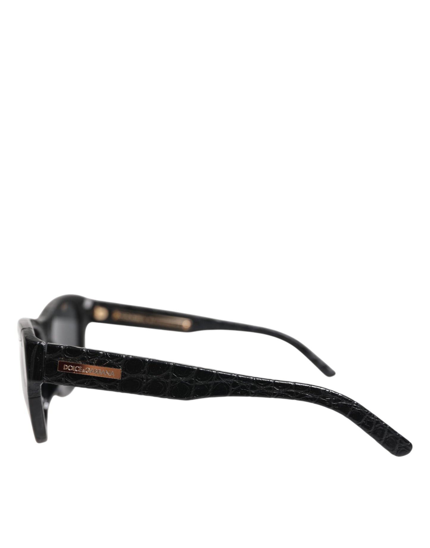 Dolce & Gabbana Black Leather Frame DG4177 Tinted Lens Sunglasses