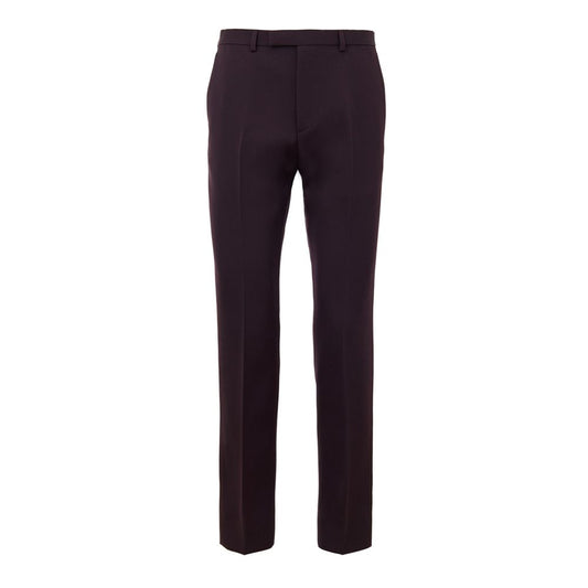 Gucci Bordeaux Wool Jeans Denim