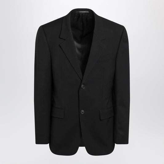 Balenciaga Balenciaga Single-breasted black wool jacket