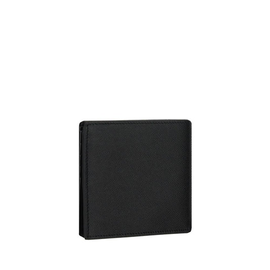 Saint Laurent Black Calf Leather Bos Taurus Wallet