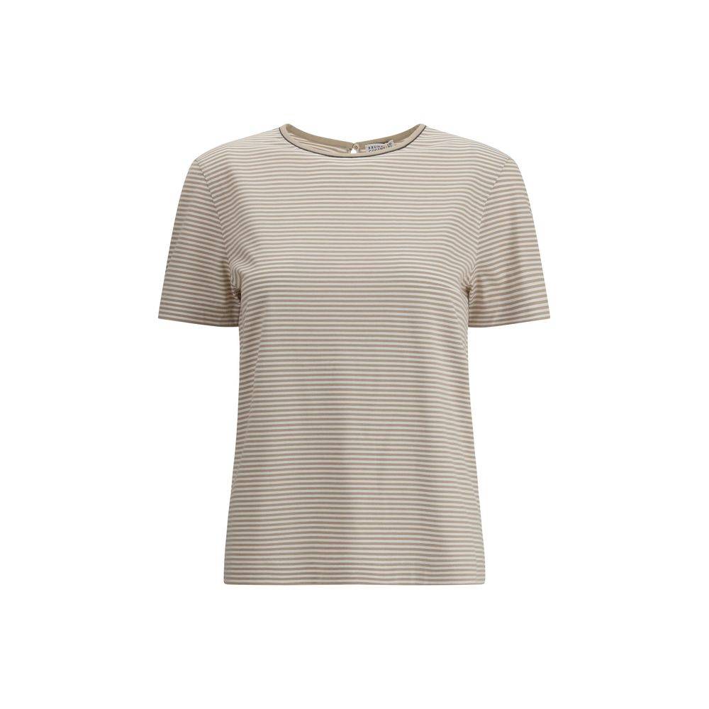 Brunello Cucinelli Beige Cotton T-Shirt