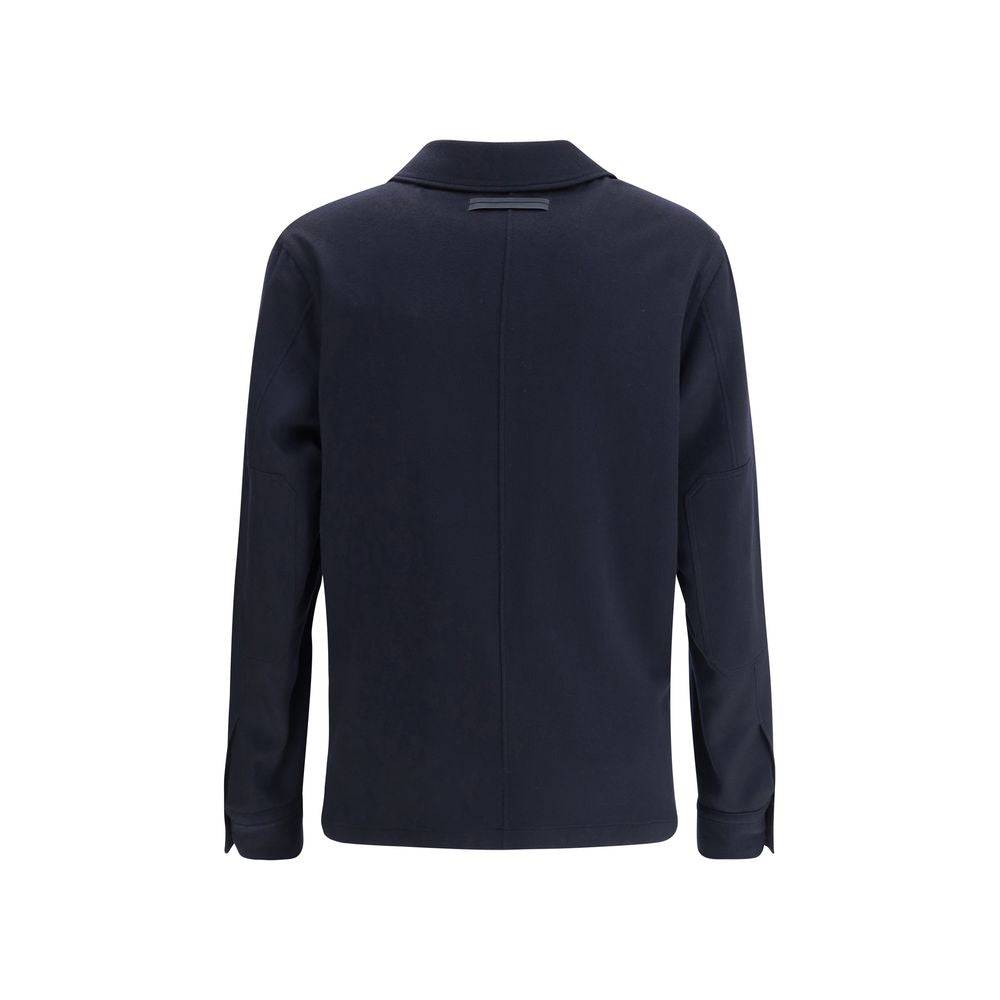 ZEGNA Blue Cashmere Coat