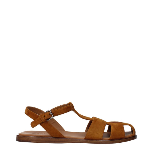 Church's Brown Leather Flat Sandals