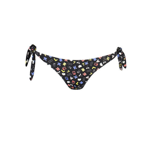 Karl Lagerfeld Black Elastane Swimwear