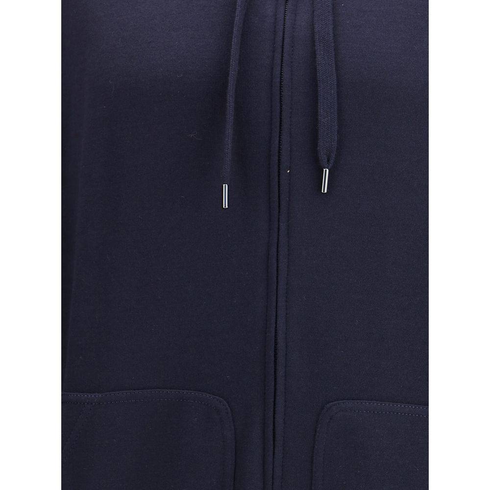 Brunello Cucinelli Blue Cashmere Sweatshirt