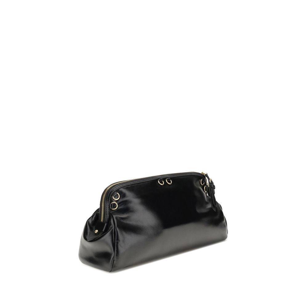 Miu Miu Black Calf Leather Bos Taurus Shoulder Bag