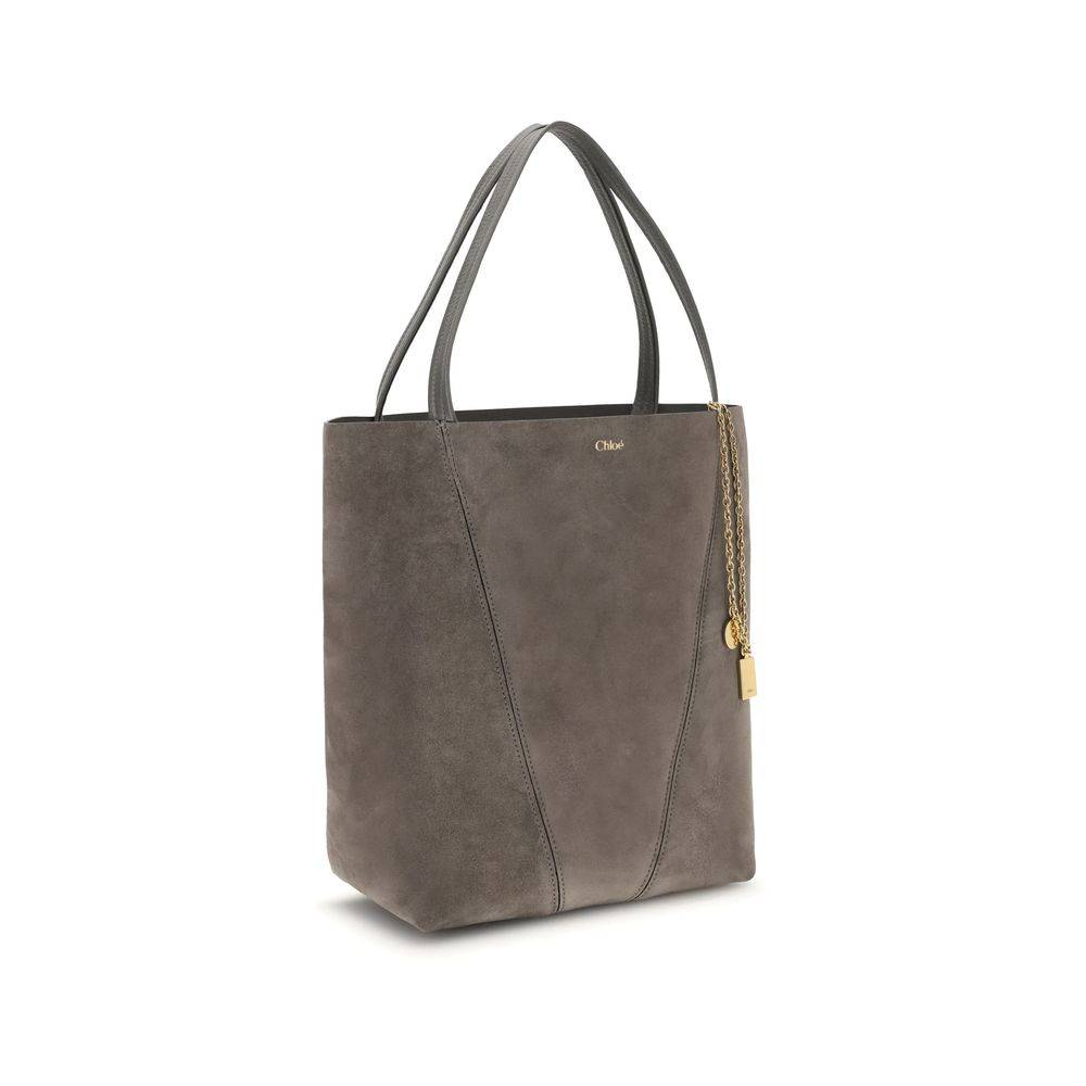 Chloé Gray Calf Leather Bos Taurus Shoulder Bag