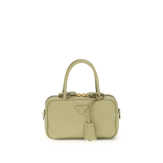 Prada Green Calf Leather Bos Taurus Handbag