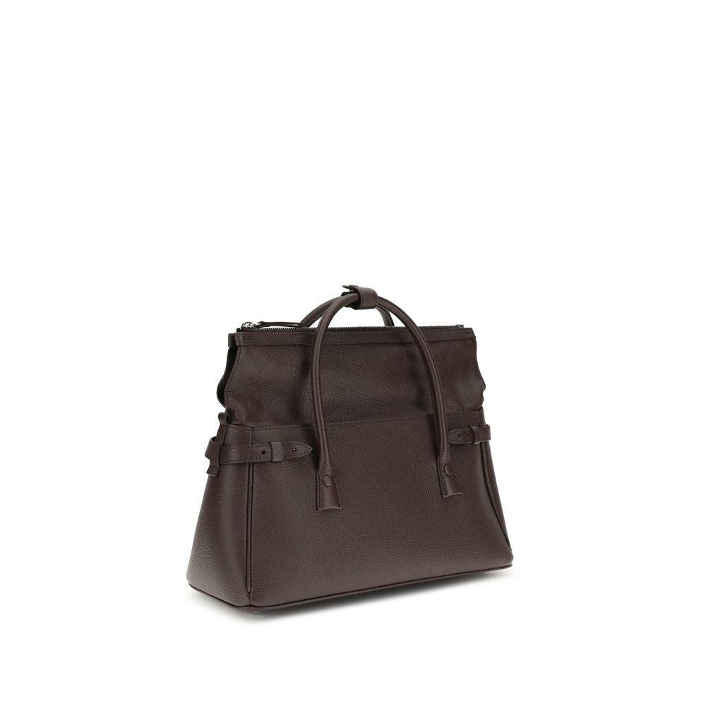 Margiela Brown Calf Leather Bos Taurus Handbag