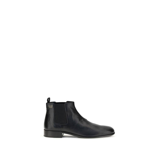 Prada Black Leather Ankle Boots