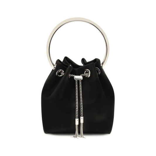 Jimmy Choo Black Silk Backet Bag