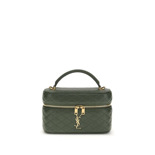 Saint Laurent Green Calf Leather Bos Taurus Handbag