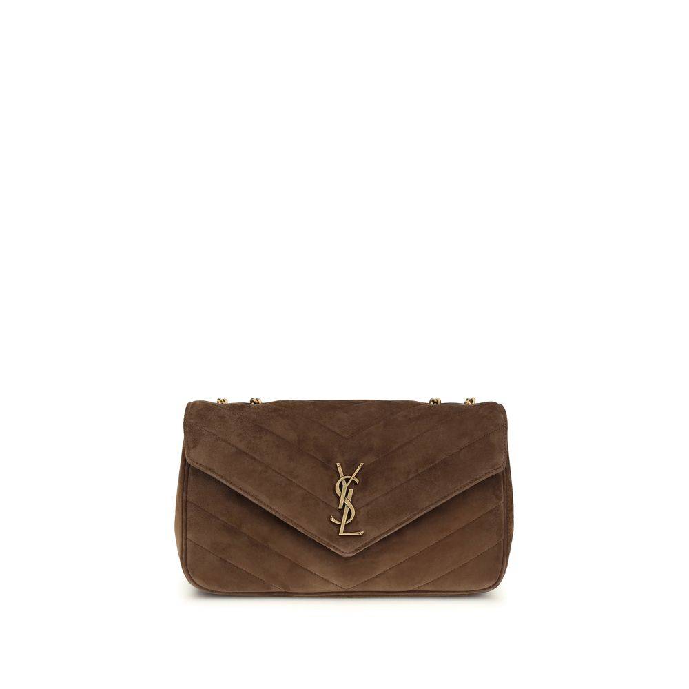 Saint Laurent Brown Calf Leather Bos Taurus Shoulder Bag