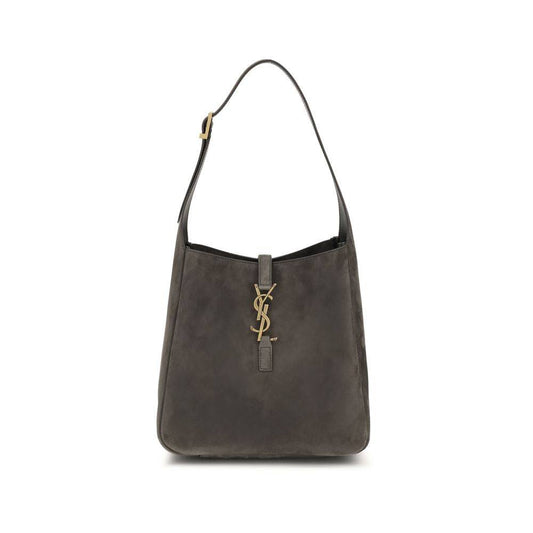 Saint Laurent Gray Calf Leather Bos Taurus Shoulder Bag