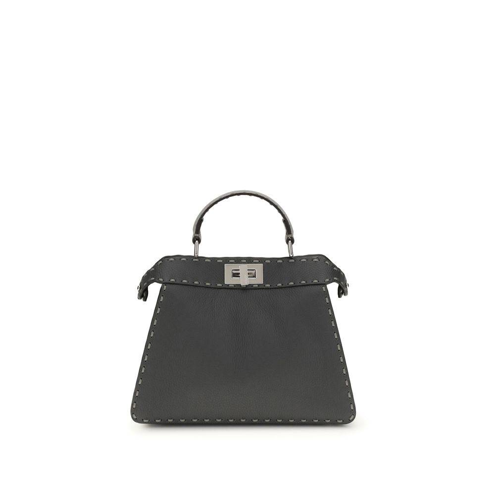 Fendi Gray Leather Handbag
