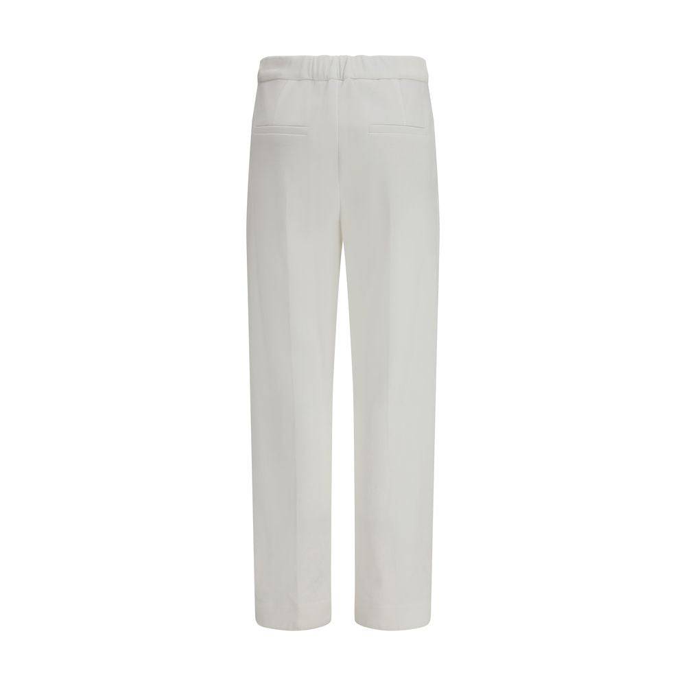 Brunello Cucinelli White Cotton Dress Pants