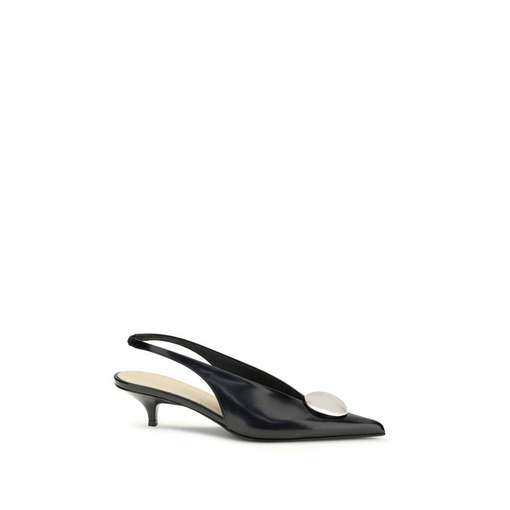 Proenza Schouler Black Calf Leather Bos Taurus High Heel Pumps