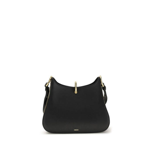 Rabanne Black Calf Leather Bos Taurus Shoulder Bag