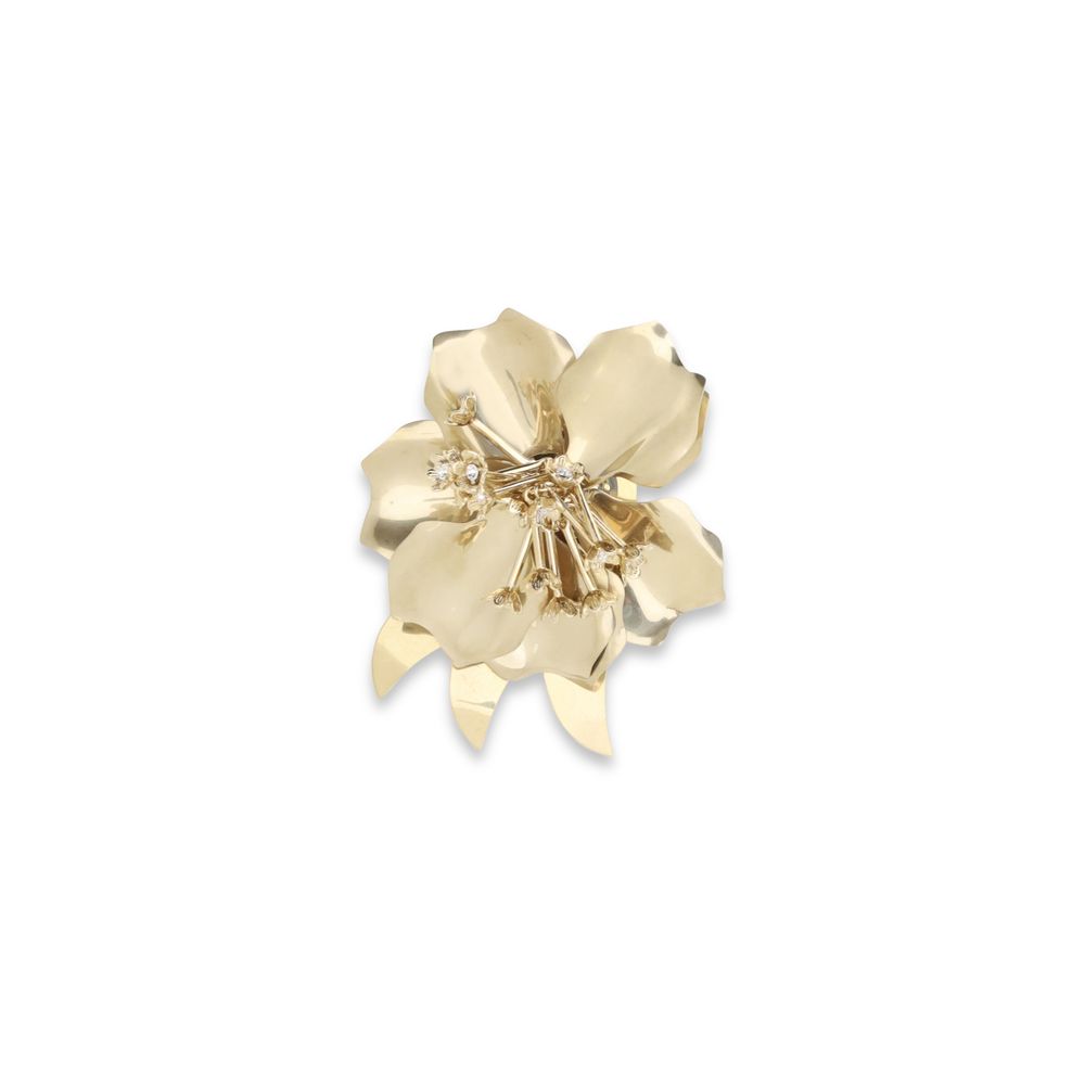 Miu Miu Gold Brass Keychain