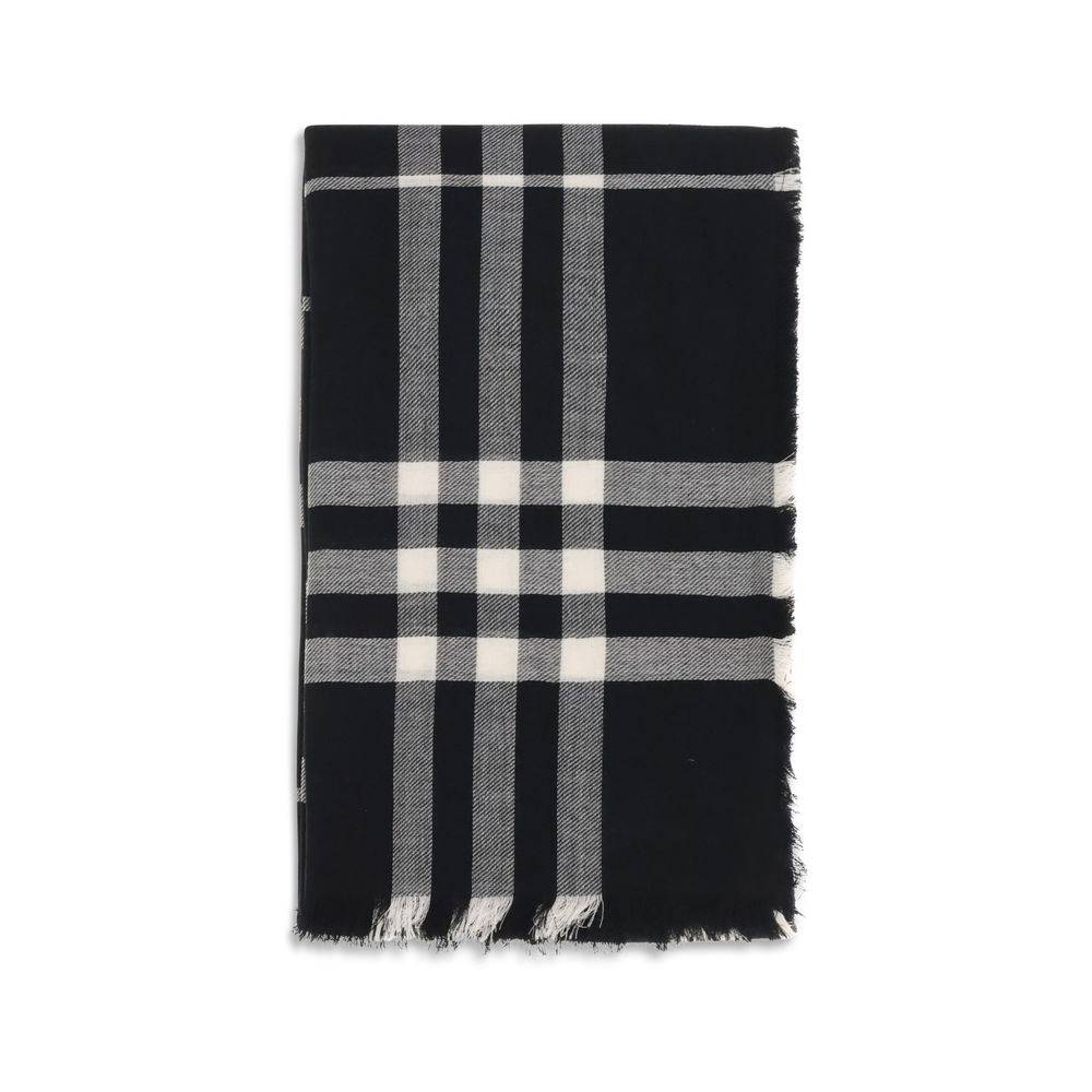 Burberry Black Wool Scarf