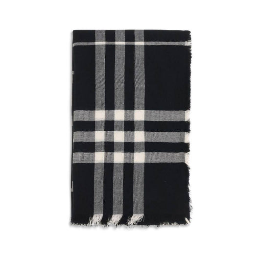 Burberry Black Wool Scarf