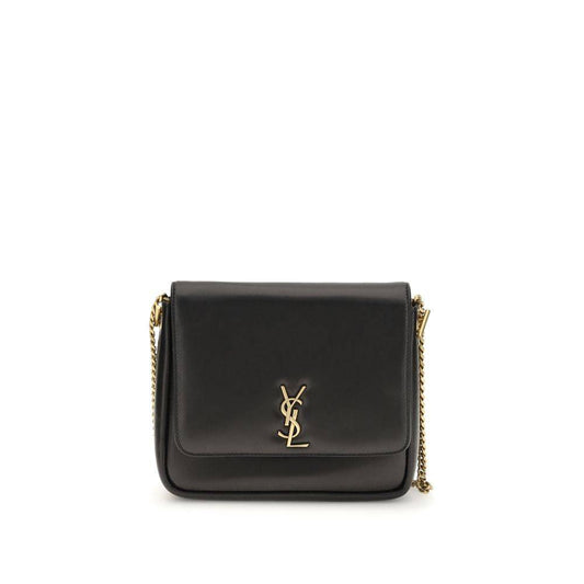 Saint Laurent Black Calf Leather Bos Taurus Shoulder Bag