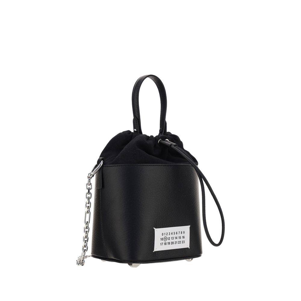 Margiela Black Calf Leather Bos Taurus Shoulder Bag