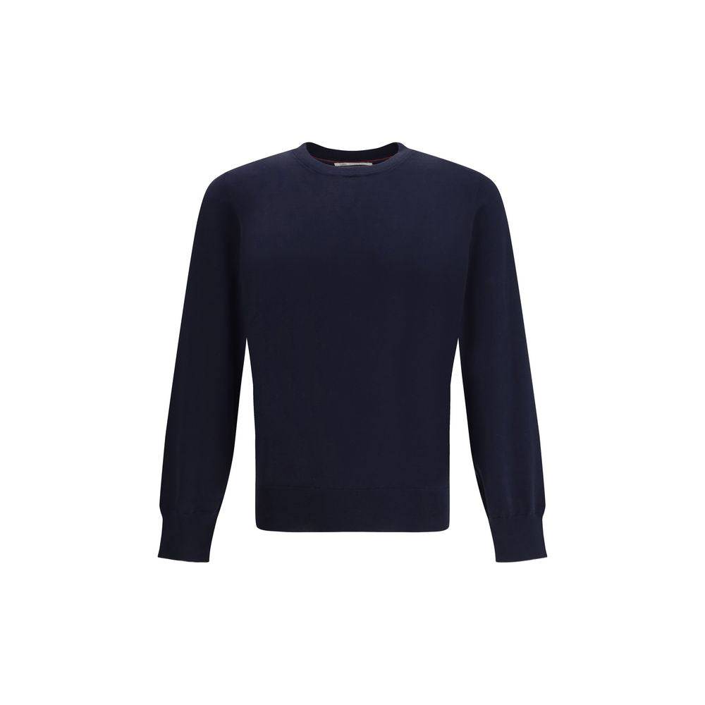 Brunello Cucinelli Blue Cotton Sweatshirt