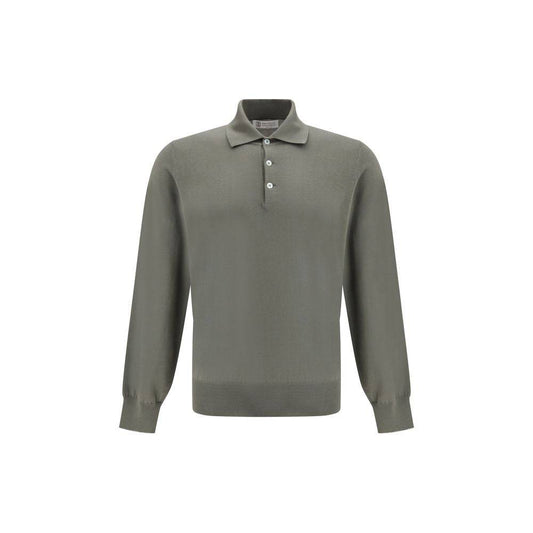 Brunello Cucinelli Bicolor Cotton Shortsleeve Shirt