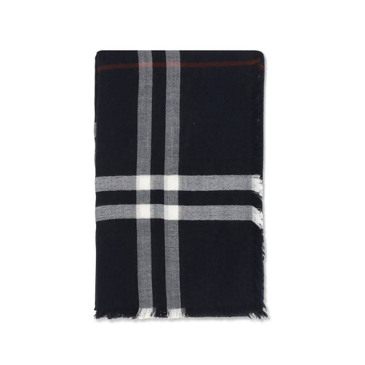 Burberry Blue Wool Scarf