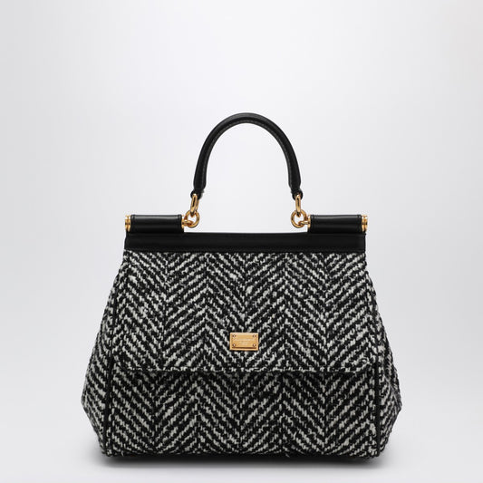 Dolce & Gabbana Dolce & Gabbana Dolce&Gabbana Chevron fabric handbag Sicily medium