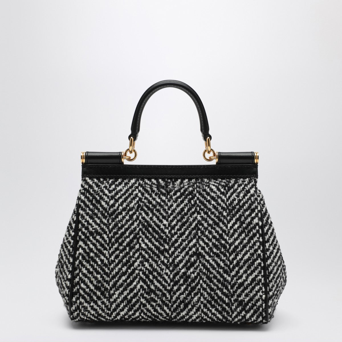 Dolce & Gabbana Dolce & Gabbana Dolce&Gabbana Chevron fabric handbag Sicily medium