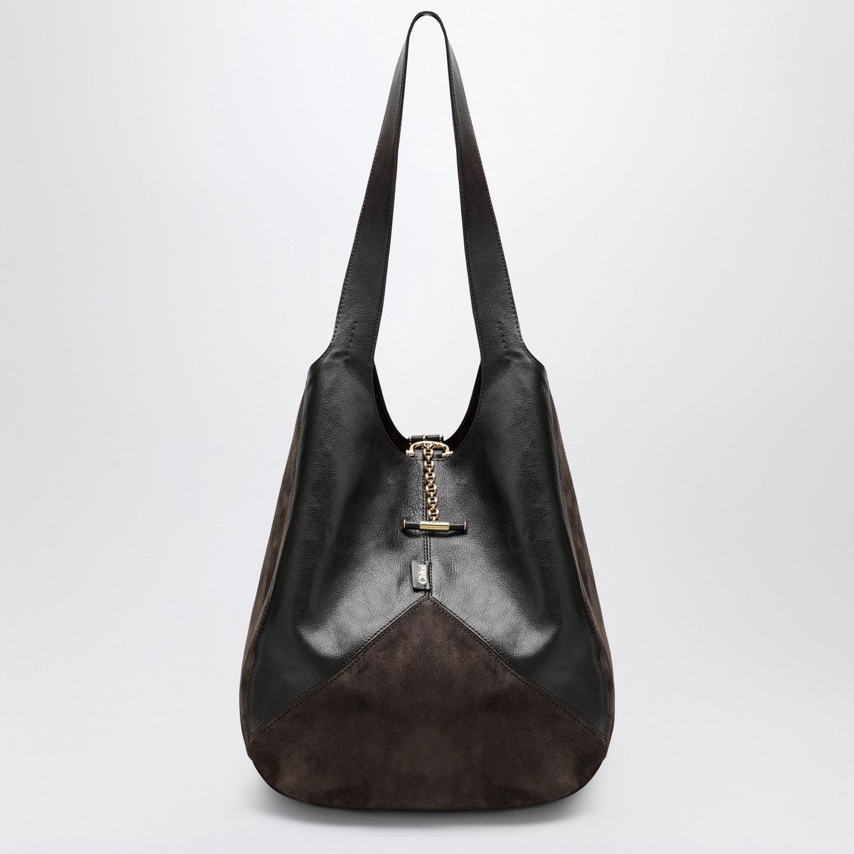 Chloé Brown Chloé Balloon bag in leather and suede