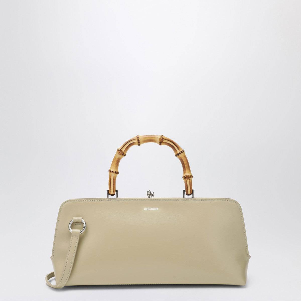 Jil Sander Jil Sander Small Goji Bamboo bag in almond colour