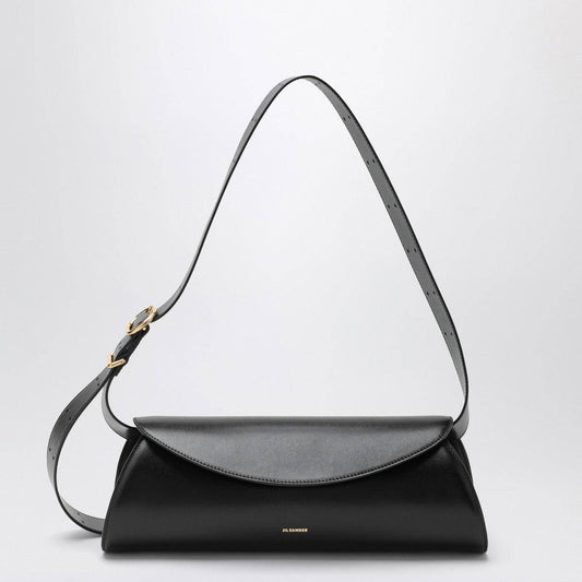 Jil Sander Jil Sander Large Cannolo shoulder bag in black