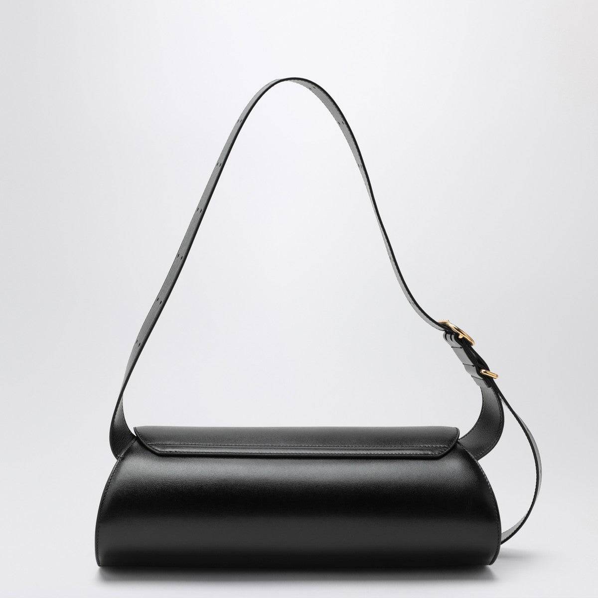Jil Sander Jil Sander Large Cannolo shoulder bag in black