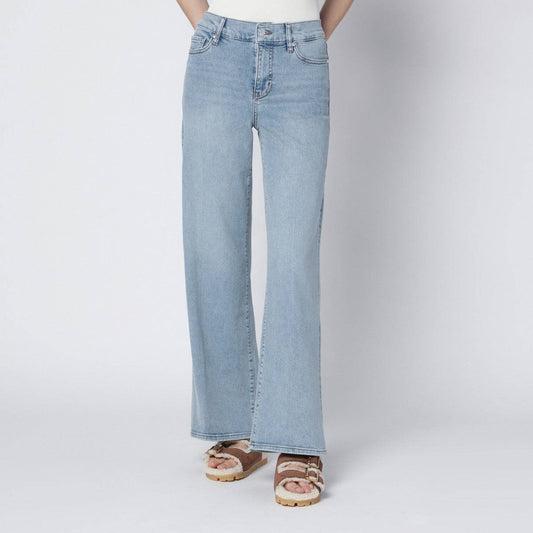 Frame Frame Le Slim Palazzo jeans in Tribute light blue