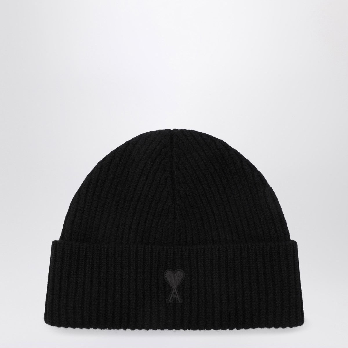 Ami Paris Ami Paris Ami de Coeur black wool hat