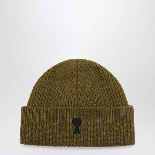 Ami Paris Ami Paris Ami de Coeur bronze wool hat