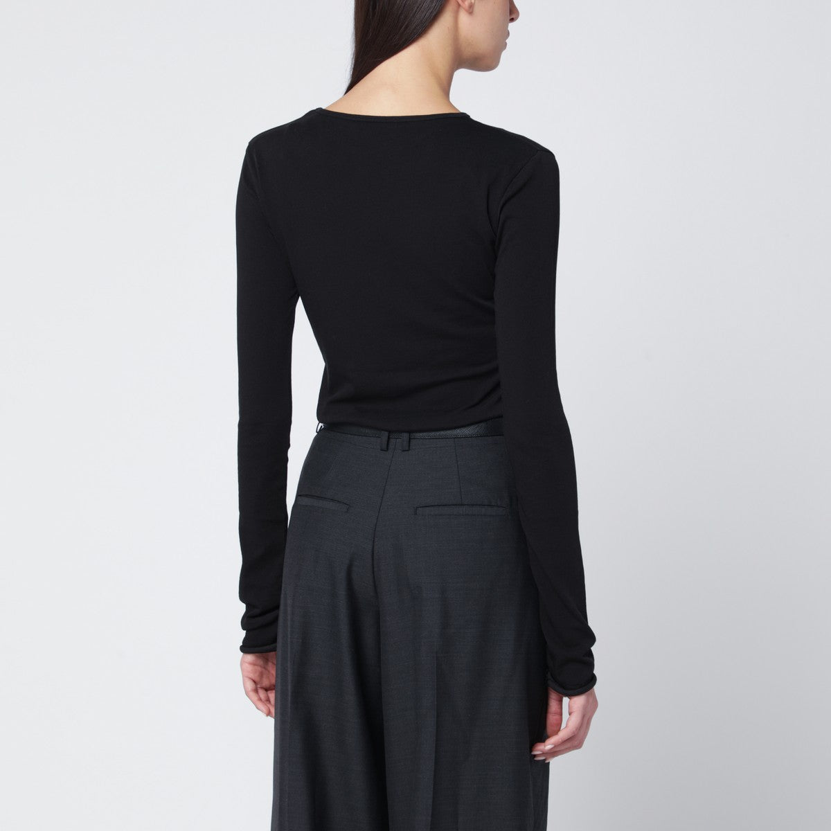 Entire Studios Entire Studios Black crewneck cotton-blend top