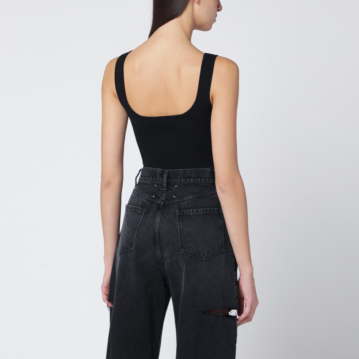 Entire Studios Entire Studios Black viscose-blend top