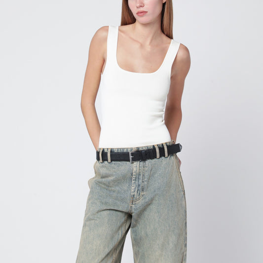 Entire Studios Entire Studios White viscose-blend top