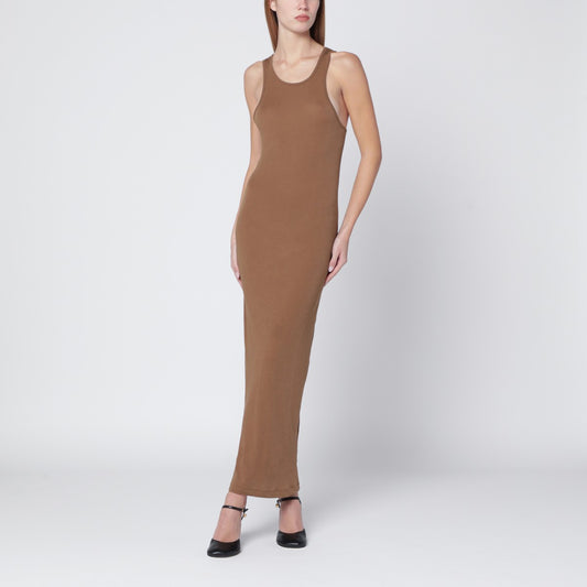 Entire Studios Entire Studios Sand-colored sleeveless cotton-blend dress